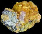 Orpiment With Barite Crystals - Peru #63764-1